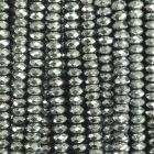 facettierte Linsen Hämatit gepresst / bedampft ca. 40 cm